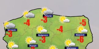 pogoda 24 grudnia