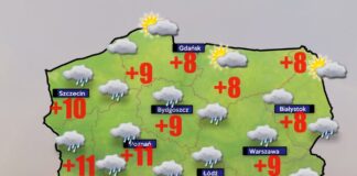 +15 stopni 9 grudnia pokażą termometry w Nowym Sączu i Legnicy pogoda 9 grudnia