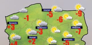 Pogoda 17 stycznia- mróz przesunie się o 150 km na zachód Pogoda 17 stycznia