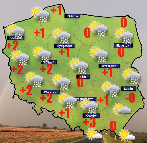 Pogoda 2 stycznia- ciepło i bardzo wietrznie