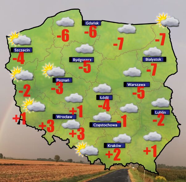 Pogoda 23 stycznia- powrócą chmury 1 Pogoda 23 stycznia