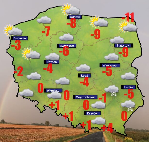 Pogoda 24 stycznia- silny wschodni wiatr 1 Pogoda 24 stycznia