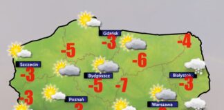 Pogoda 6 stycznia