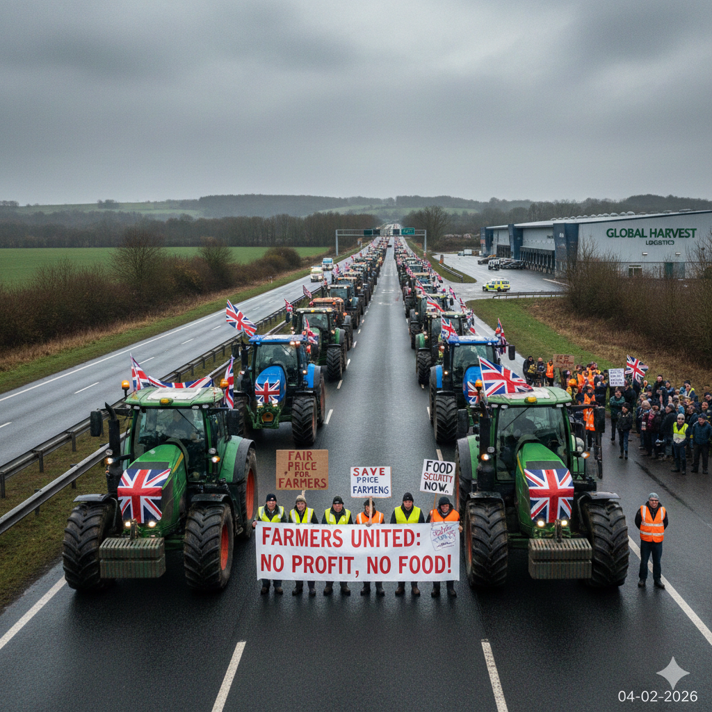 Protesty rolnicze: Wielka Brytania: „Wojna o handel” – kryzys systemowy w rolnictwie