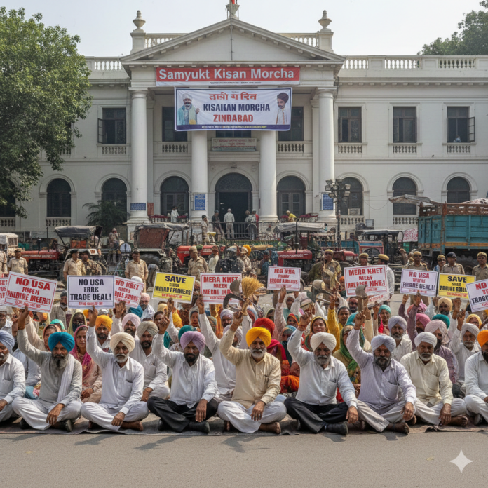 Protesty rolnicze w Indiach