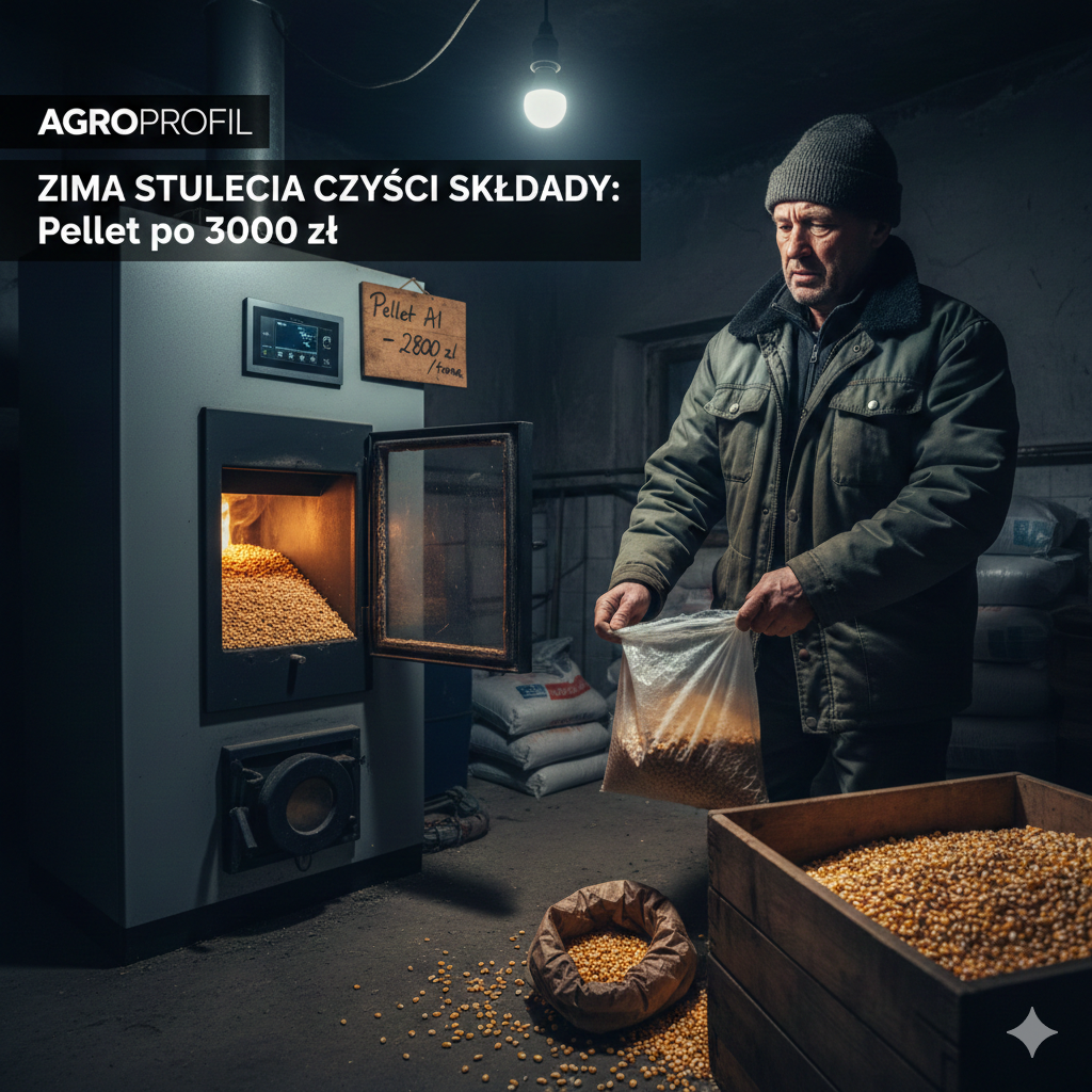 ZIMA STULECIA CZYŚCI SKŁADY: Pellet po choćby po 3000 zł. Czy kukurydza może być ratunkiem?