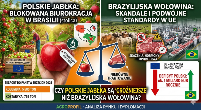 Polskie jabłka blokowane przez Brazylię