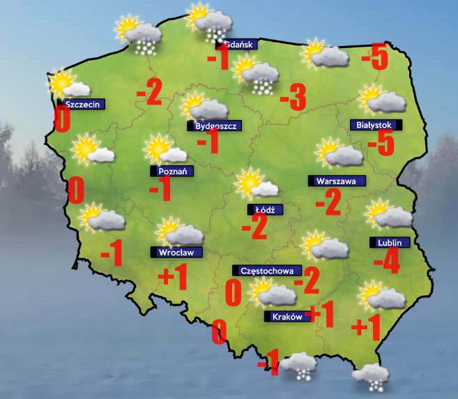 Pogoda 19 lutego- w Słupsku spadnie 12 cm śniegu