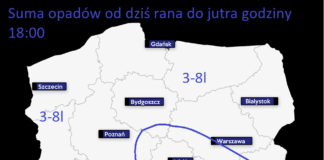 Pogoda opad- 22 lutego