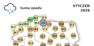 Styczeń 2026 opady