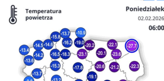 Temperatura dziś o poranku