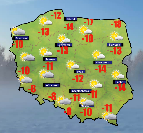 Pogoda- lokalnie -30 stopni na 2 metrach 2