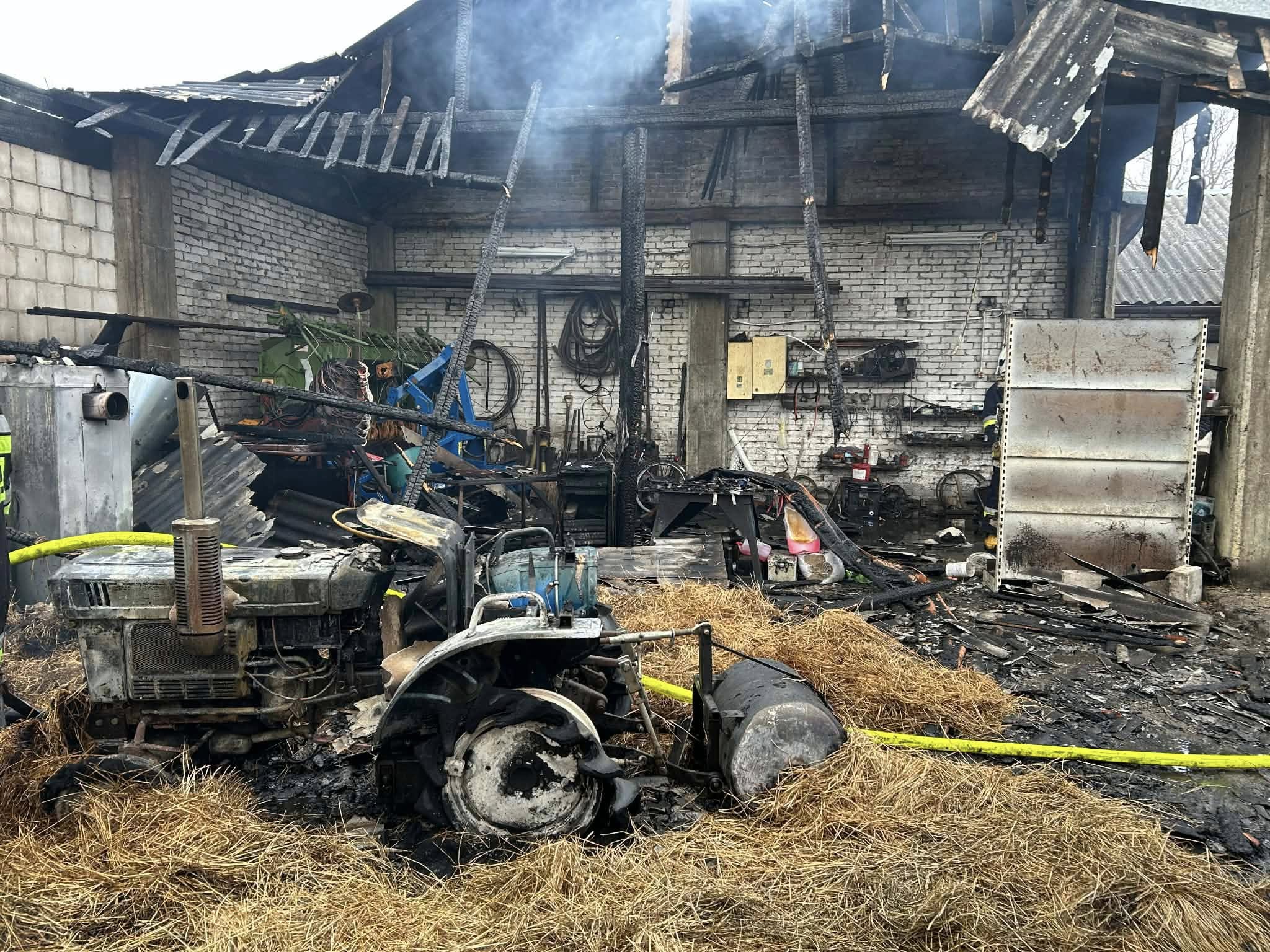 1200 tuczników w śmiertelnym pułapce. Rolnik ratował inwentarz przed pożarem