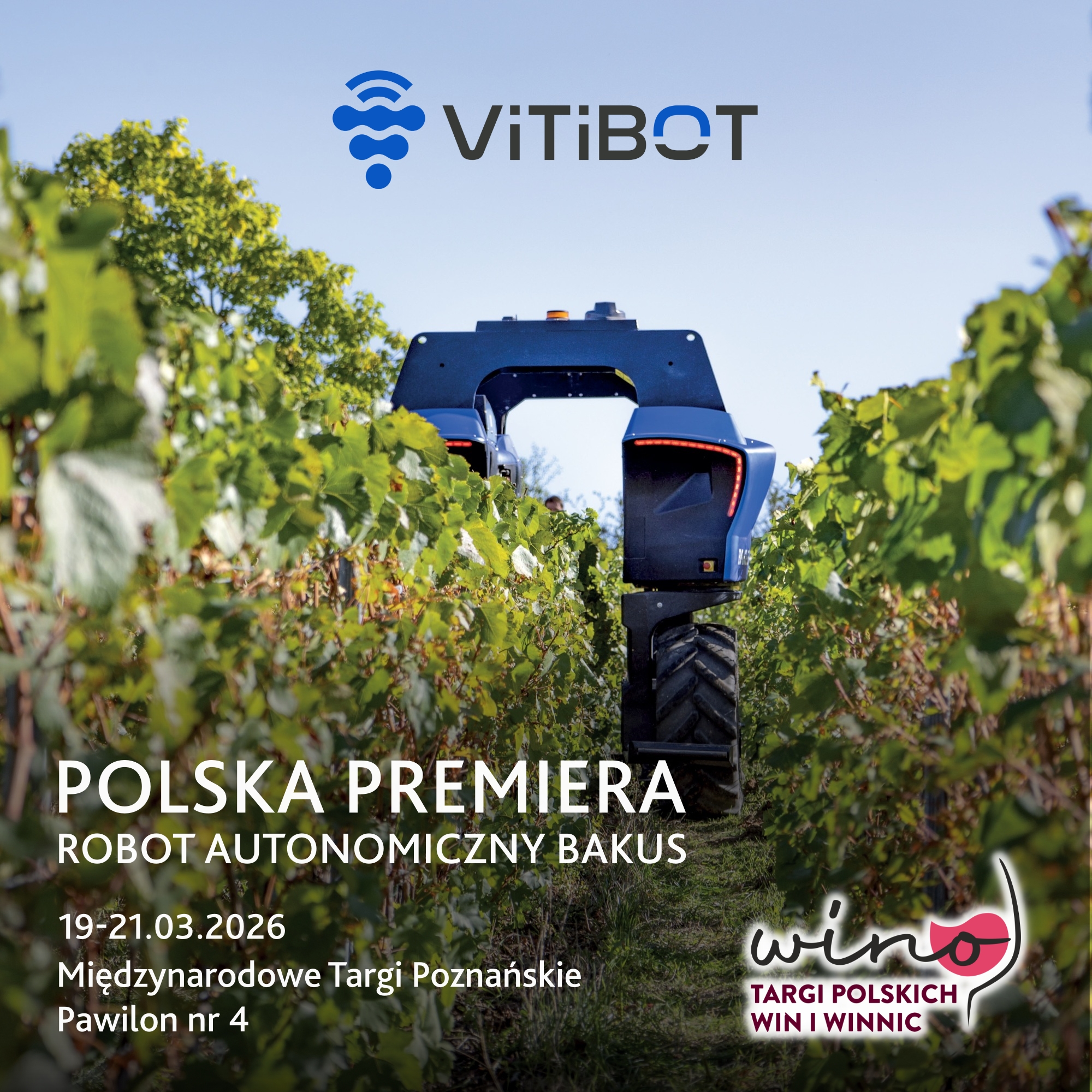 BAKUS – autonomiczny robot do winnic z polską premierą na Targach Polskich Win i Winnic 2026
