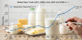 Ceny skupu mleka 2026 - Cena mleka nabiału rośnie na GDT
