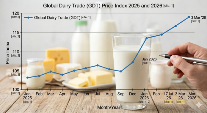 Cena nabiału rośnie na GDT