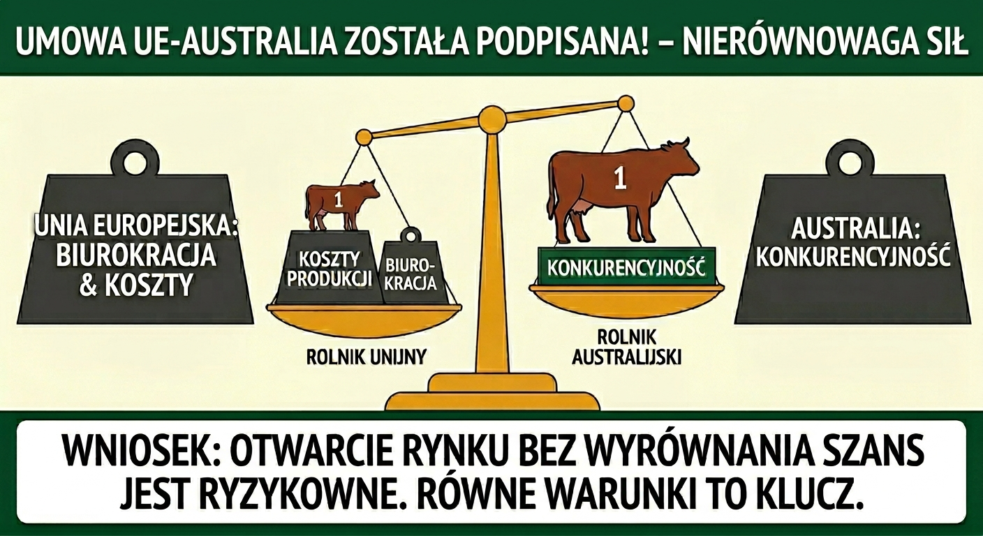PILNE: Umowa handlowa z Australią zatwierdzona. Nowa konkurencja i powtórka z Mercosuru?