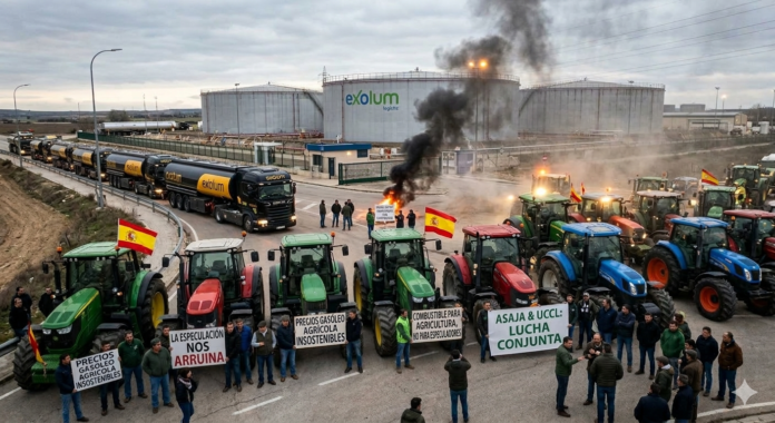 Protesty rolnicze w Hiszpanii