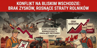 Straty rolników przez wojnę na Bliskim Wschodzie