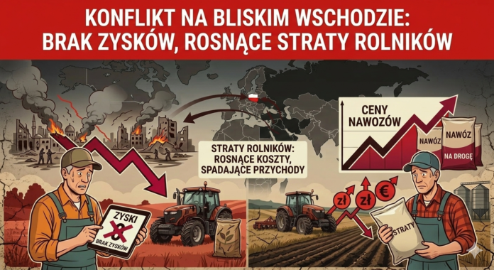 Straty rolników przez wojnę na Bliskim Wschodzie