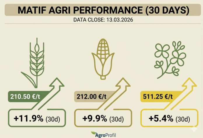 Matif - zamknięcie z 13.03.2026