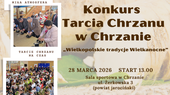 Tarcie chrzanu w Chrzanie 2026 – konkurs kulinarny i rywalizacja KGW w Wielkopolsce
