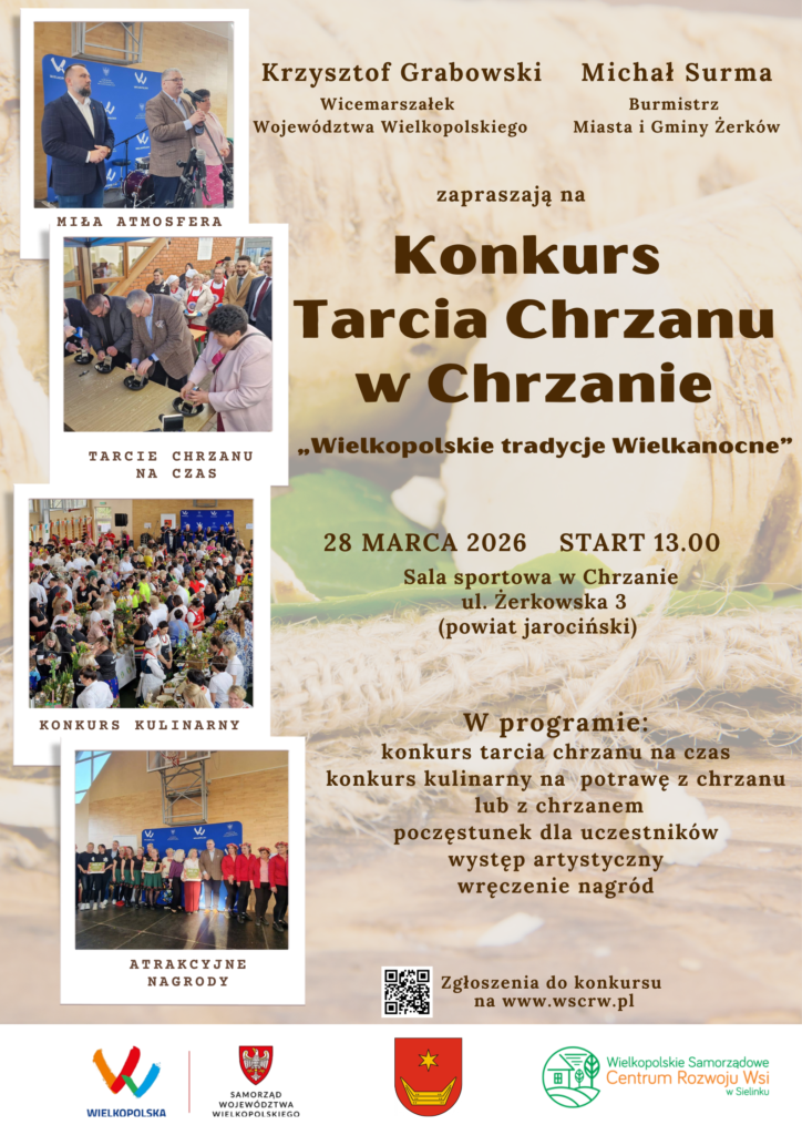 Tarcie chrzanu w Chrzanie 2026 – konkurs kulinarny i rywalizacja KGW w Wielkopolsce