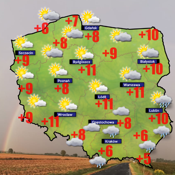 Pogoda 1 kwietnia- wietrznie i zimno. O świcie choćby -4 stopnie w Pile