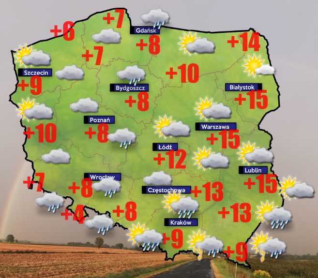 Pogoda 29 marca- popada w kolejnym wąskim pasie Polski
