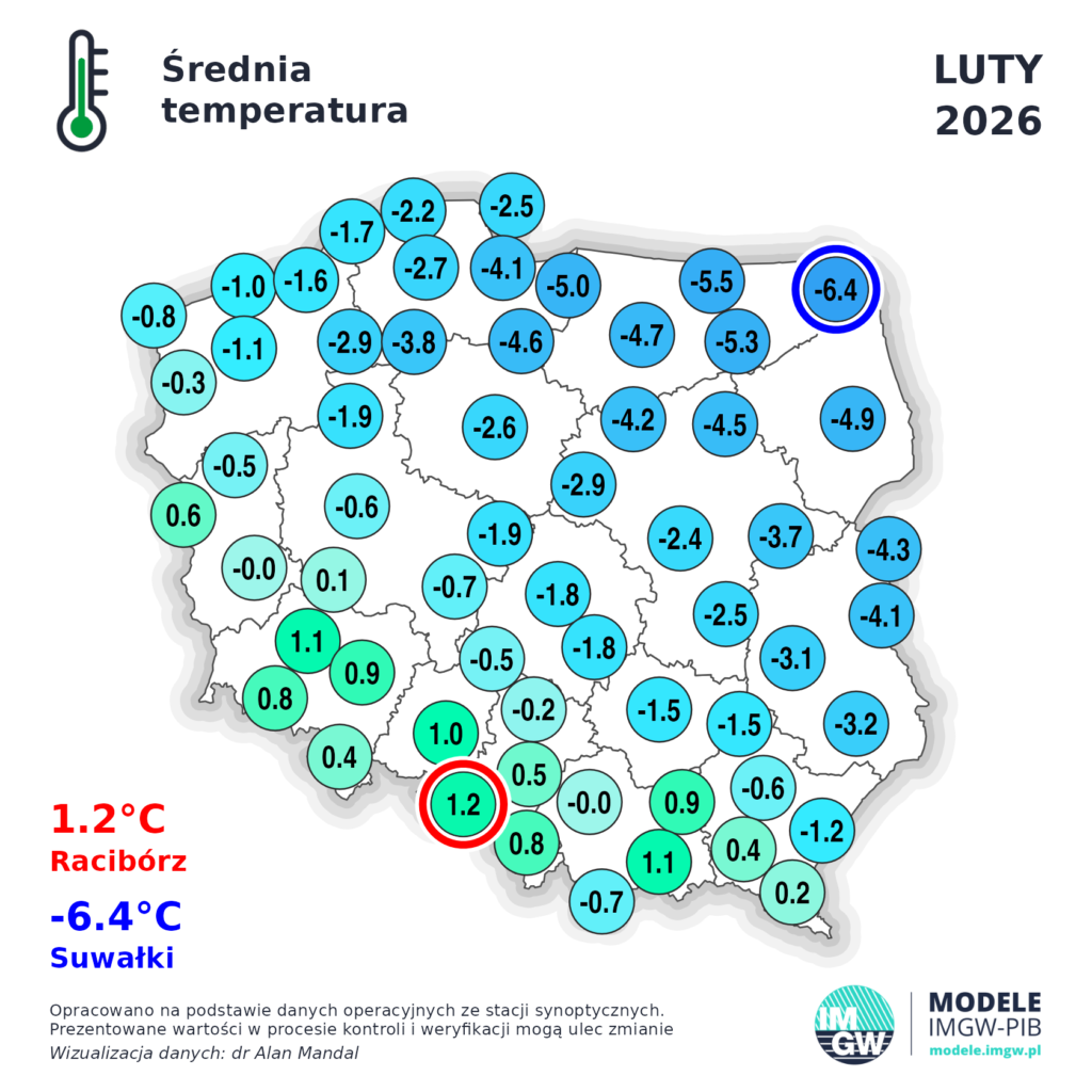 Luty 2026- podsumowanie pogody. Czy w marcu wróci zima? 3