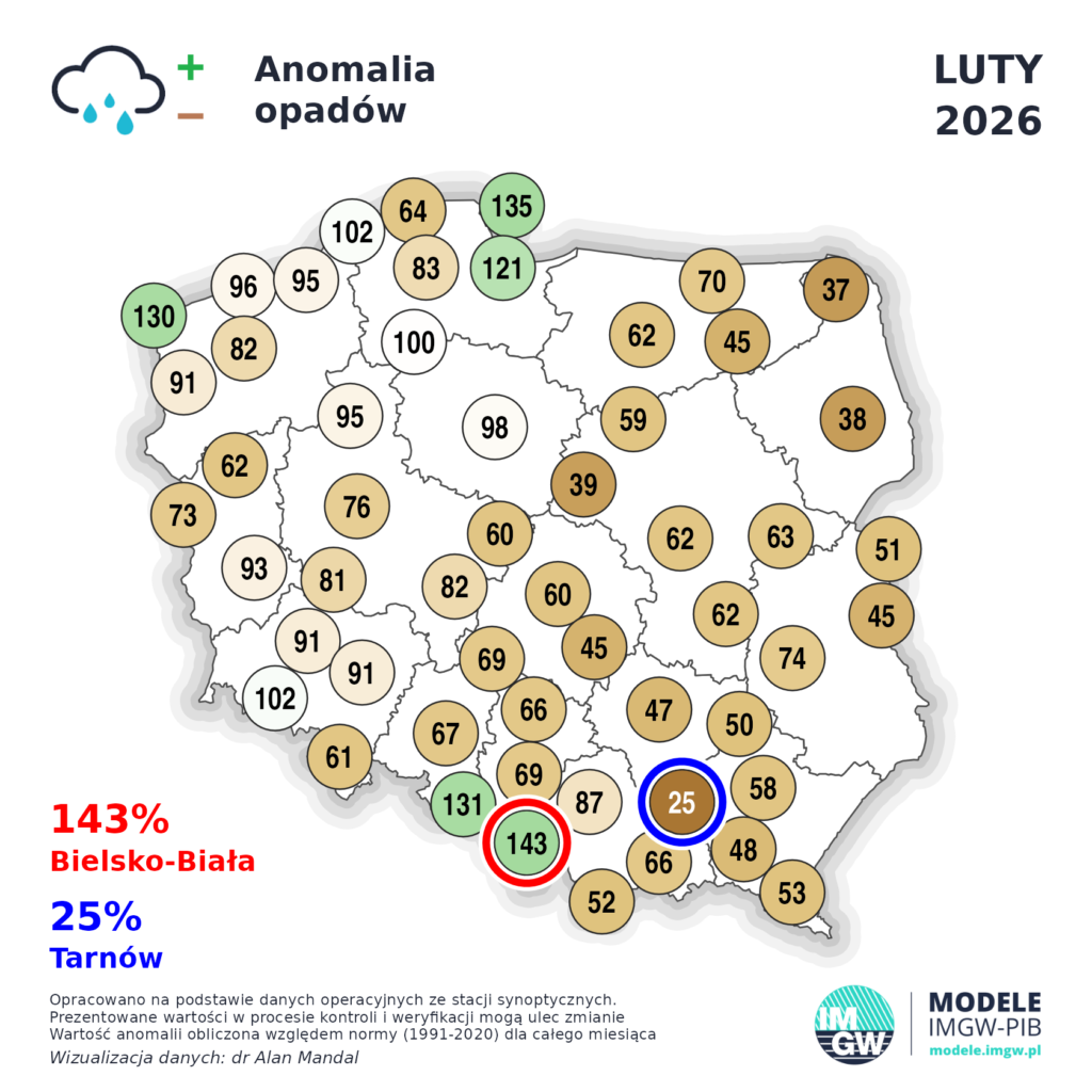 Luty 2026- podsumowanie pogody. Czy w marcu wróci zima? 2