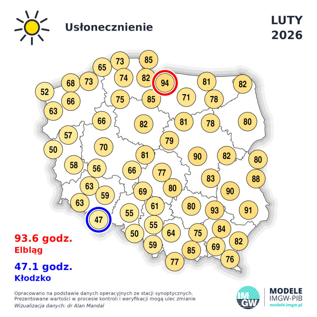 Luty 2026- podsumowanie pogody. Czy w marcu wróci zima? 5