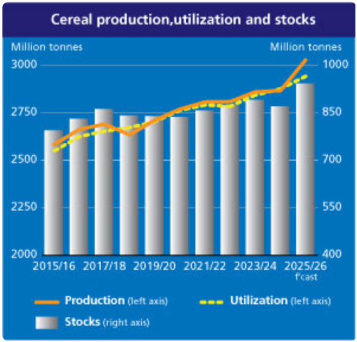ceny zbóż - FAO bilans