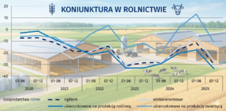 GUS - koniunktura w rolnictwie w grudniu 2025