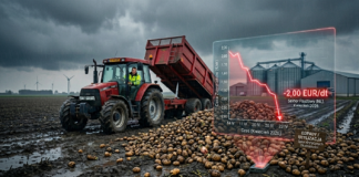 Cena ziemniaków poniżej zera