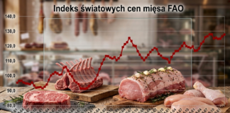 Indeks cen mięsa FAO w marcu 2026