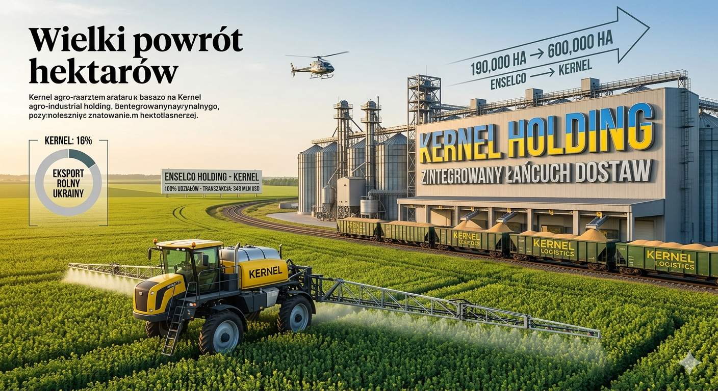Gigantyczna konsolidacja na Ukrainie: Kernel przejmuje holding XXL za 348 mln dolarów