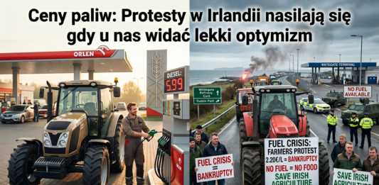 Ceny paliw - protesty w Irlandii