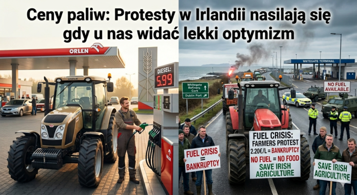 Ceny paliw - protesty w Irlandii