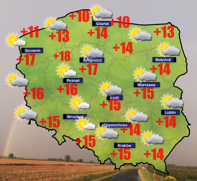 pogoda 24 kwietnia