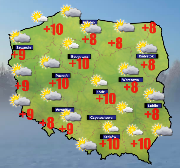 -9 stopni przy gruncie na termometrach- pogoda 10 kwietnia