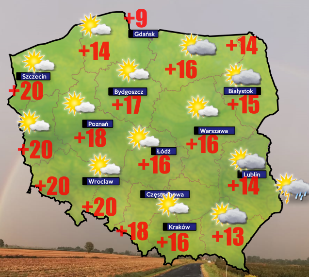 Pogoda 18 kwietnia