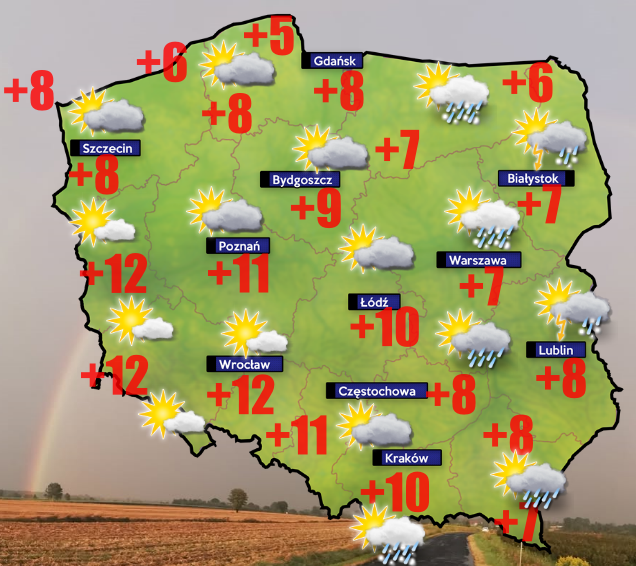 Pogoda 7 kwietnia- wichury dokuczą na wschodzie kraju