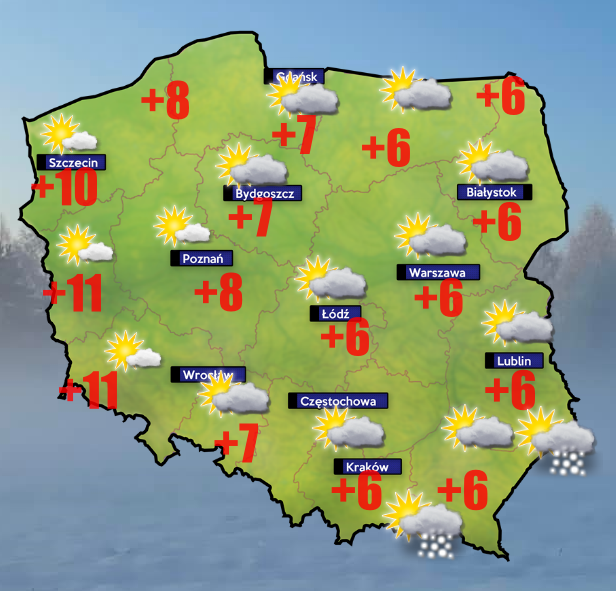 Przymrozki 9 kwietnia- ostrzeżenie