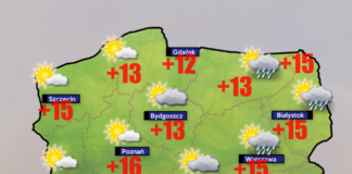 pogoda 15 kwietnia