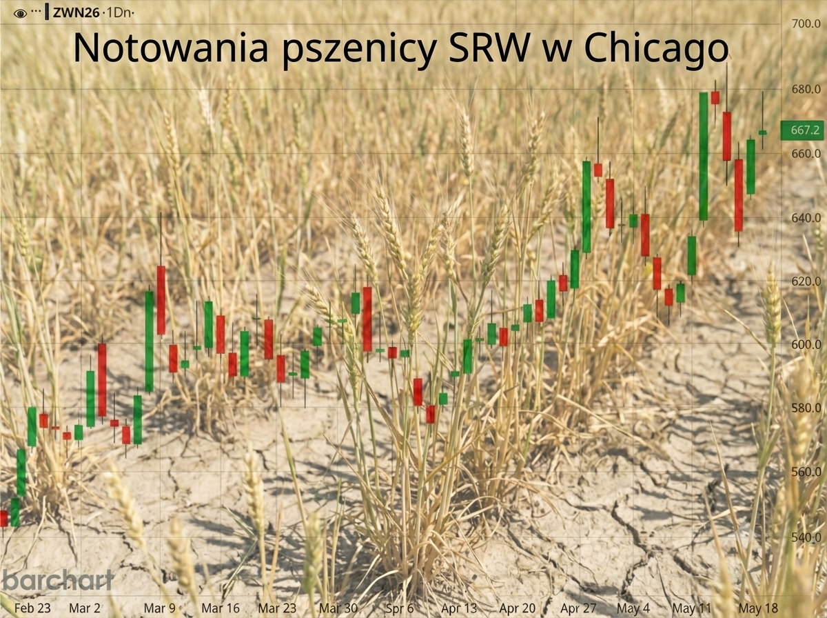 Cena pszenicy pod wpływem fatalnej kondycji upraw w USA