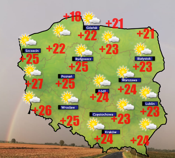 Pogoda 25 maja- wiatr do 50 km/h na Podlasiu