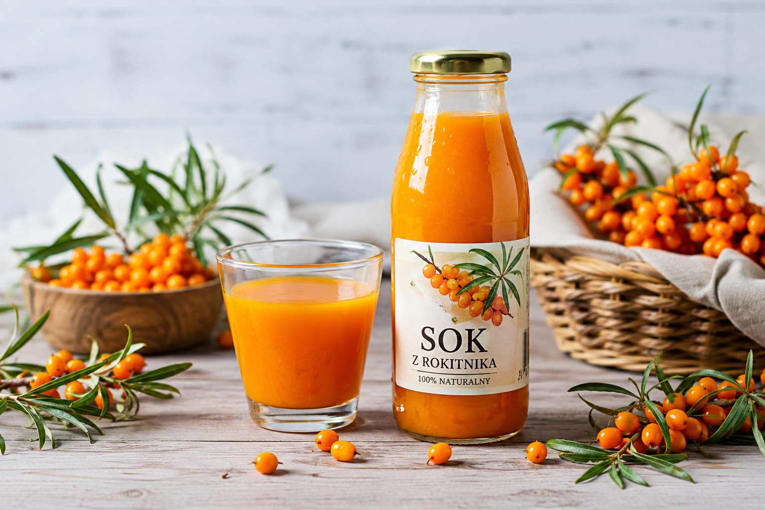 Sok z rokitnika działa jak naturalna bomba witaminowa. Ile pić dziennie, żeby sobie pomóc, a nie zaszkodzić?