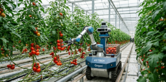 Robot do zbioru pomidorów