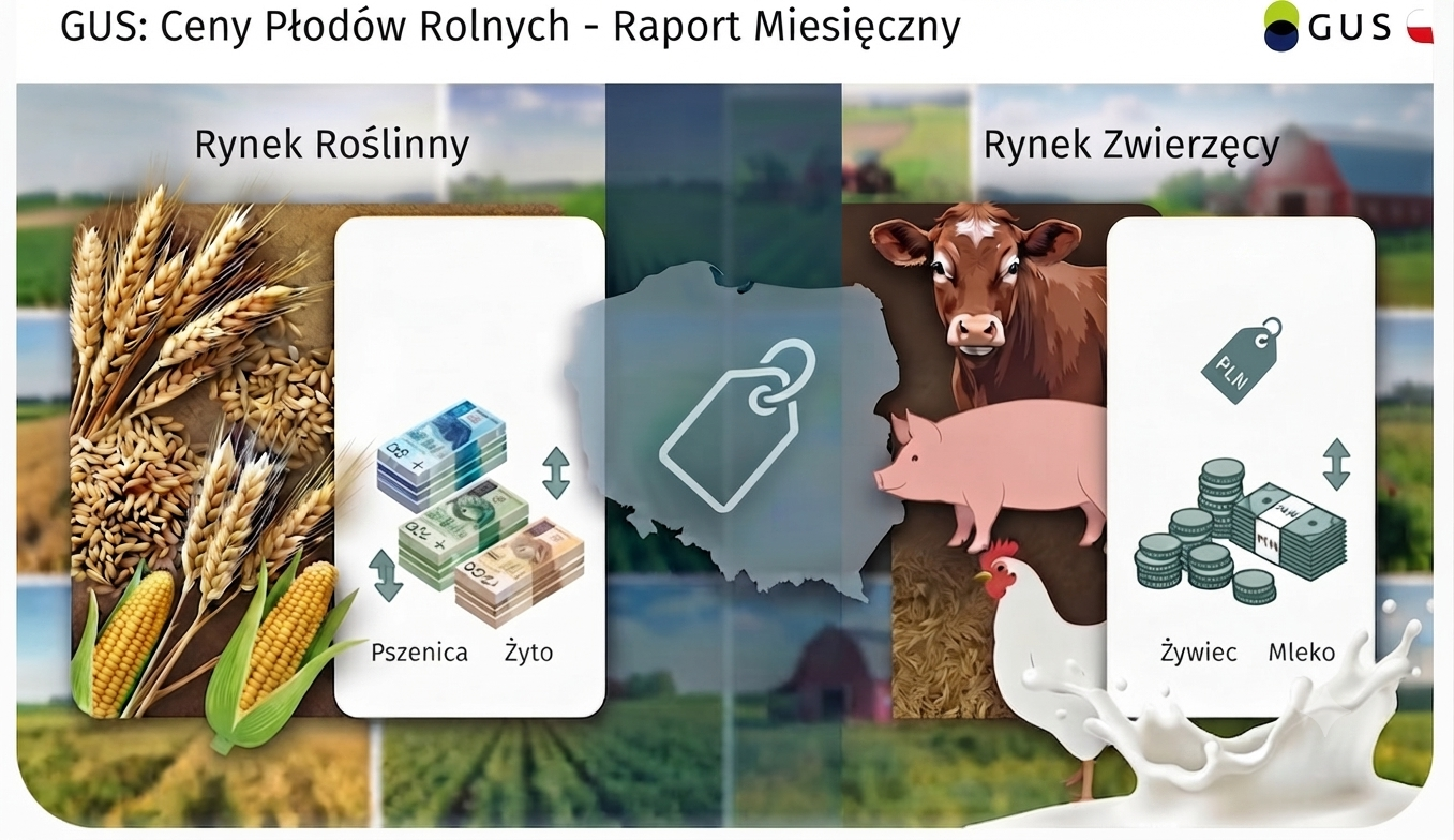 GUS: Ceny płodów rolnych 2026. Co drożeje a co tanieje?